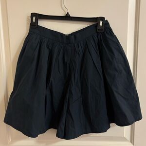 LAKE Pajama Sleep Shorts Navy Blue Flared, Zipper Bag, Small, 100% Cotton